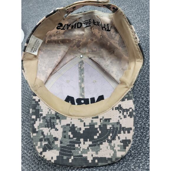 NRA Digital Camo Hat Camouflage Embroidered Cap Stand And Fight Adjustable - Picture 3 of 4